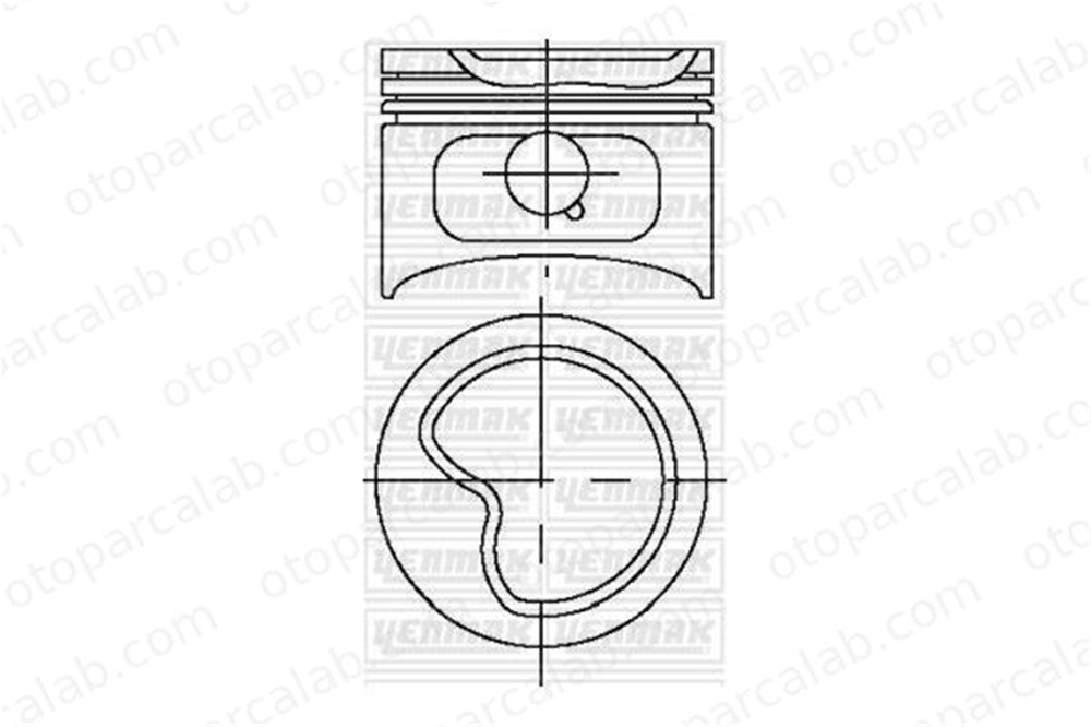 NURAL 87-70462-STD Piston (88.50MM-STD) NÜRAL 87-70462-STD MERCEDES-BENZ 124 Sedan 124 T-Model A1030302019 1030300118