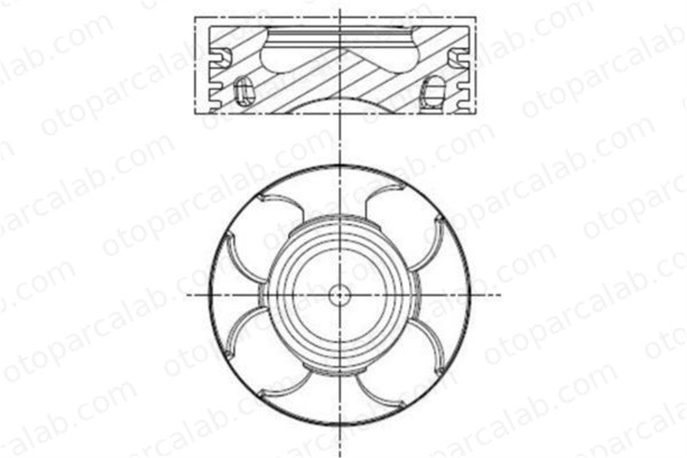 NURAL 87-70706-080 Piston (69.60MM-0.80) NÜRAL 87-70706-080 FIAT PANDA PUNTO 55203106 62778