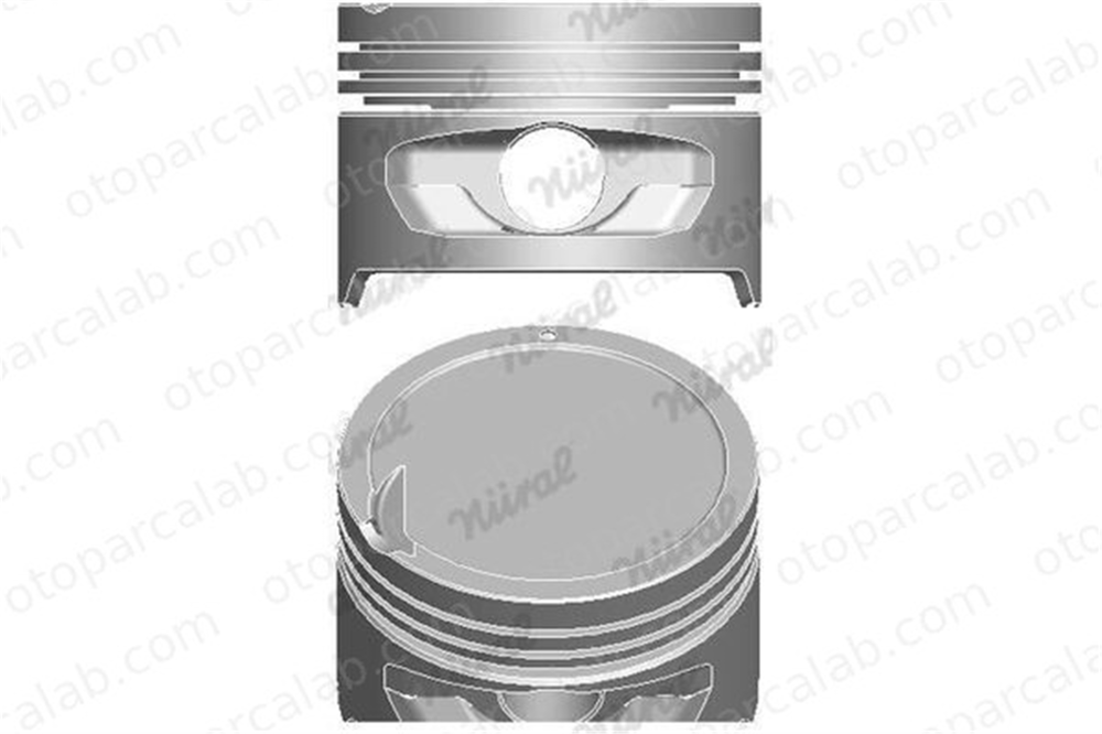 NURAL 87-71130-050 Piston (76.00MM-0.50) NÜRAL 87-71130-050 HYUNDAI ACCENT I ACCENT II 2341022906