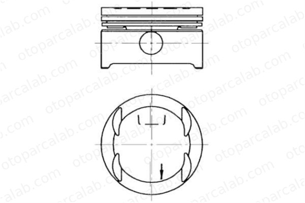 NURAL 87-71683-050 Piston (79.00MM-0.50) NÜRAL 87-71683-050 OPEL ASTRA F CLASSIC Hatchback ASTRA F CLASSIC Sedan 5623041 90570695