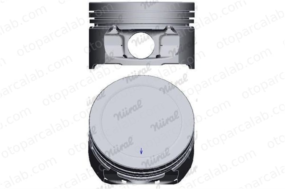 NURAL 87-71784-STD Piston (78.50MM-STD) NÜRAL 87-71784-STD CITROËN SAXO PEUGEOT PARTNER Kasa/büyük limuzin 628N0 0628 N0