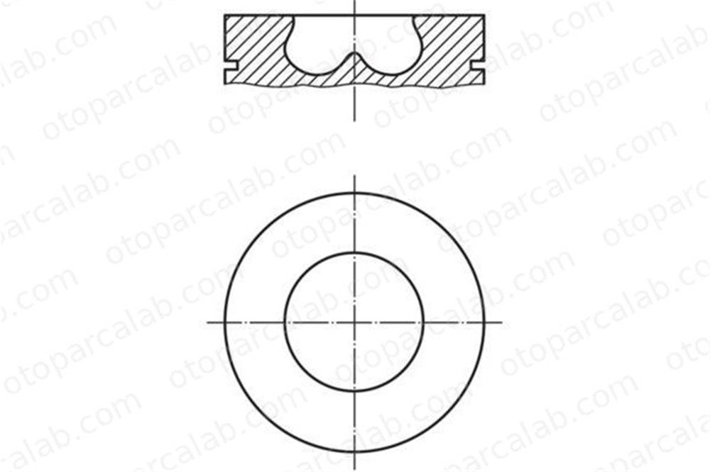 NURAL 87-72492-050 Piston (83.50MM-0.50) NÜRAL 87-72492-050 VW TOUAREG AUDI Q7 59107065CH 59107065DG