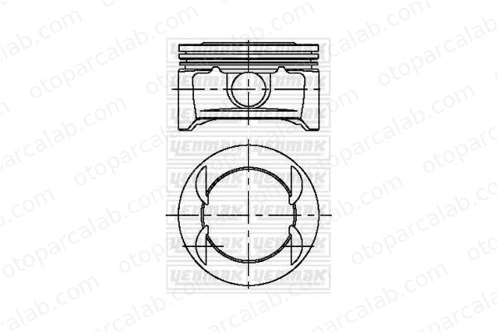NURAL 87-73451-STD Piston (73.40MM-STD) NÜRAL 87-73451-STD OPEL CORSA D AGILA 5623239 55351786
