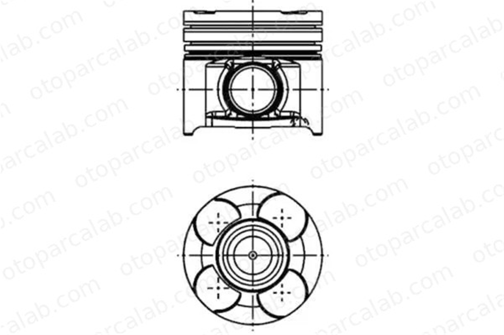 NURAL 8770728040000G Piston (82.40MM-STD) NÜRAL 8770728040000G ALFA ROMEO 156 Sportwagon 156 93178525 623555