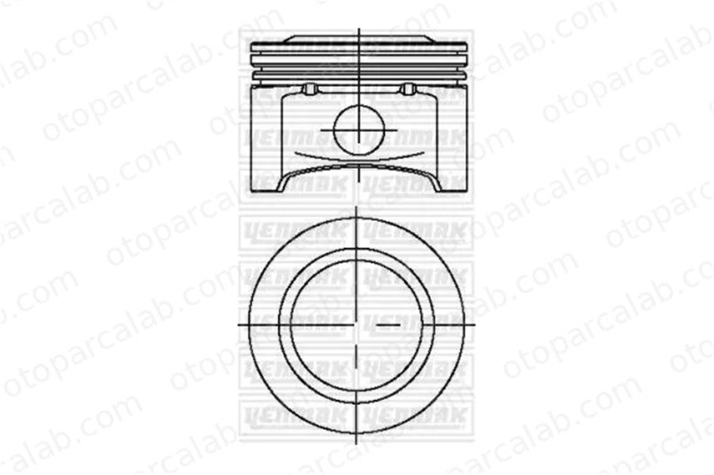 NURAL 8771666050000G Piston (78.10MM-STD) NÜRAL 8771666050000G OPEL ASTRA G CLASSIC ASTRA G CLASSIC Caravan 623446 24407186