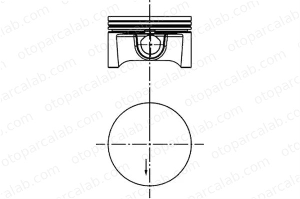 NURAL 8771672050000G Piston (79.50MM-STD) NÜRAL 8771672050000G OPEL ASTRA G Cabrio ASTRA G CLASSIC 624062 24427519