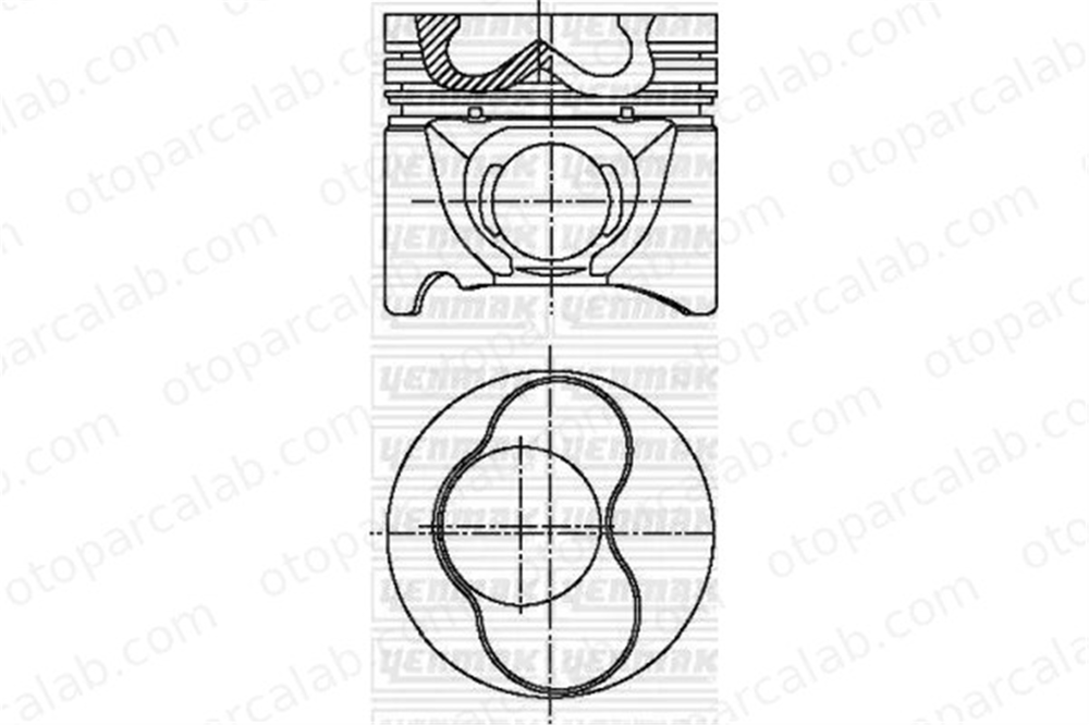 NURAL 8772200STD000G Piston (79.51MM-STD) NÜRAL 8772200STD000G AUDI A4 B5 A4 B5 Avant 38107065K 28107065BT