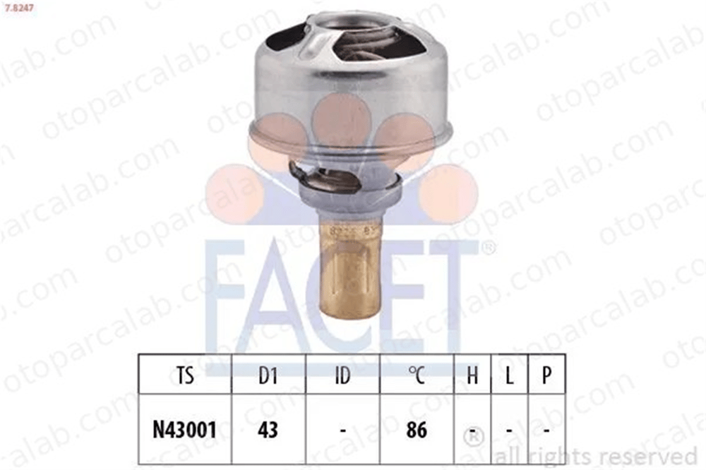 OES 301.000.4051 Termostat 75 °C RENAULT 5 11 7700722762 7700619931