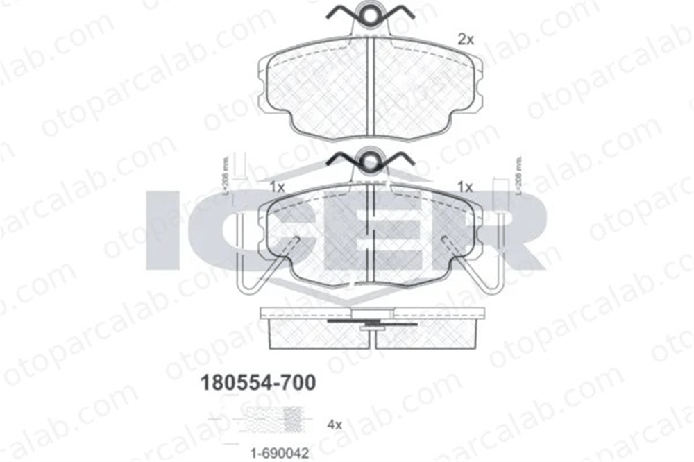 OPEL ORJINAL 90182369 Aksesuar Seti Arka RENAULT 11 19 I 556001 96395381