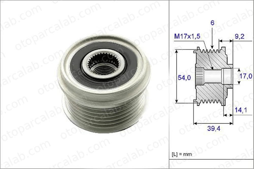 OPEL ORJINAL 93192215 Alternatör Kasnağı OPEL ASTRA H COMBO Kasa/büyük limuzin 93192215 1608858180