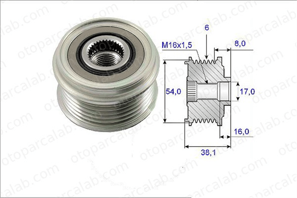OPEL ORJINAL 93192631 Alternatör Kasnağı FIAT PANDA BMW 3 93192631 77362721