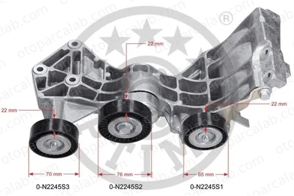OPTIMAL 0-N2245 Vantilatör Kayış Seti MERCEDES-BENZ A-SERISI B-SERISI Sports Tourer A6402002770 5PK1745