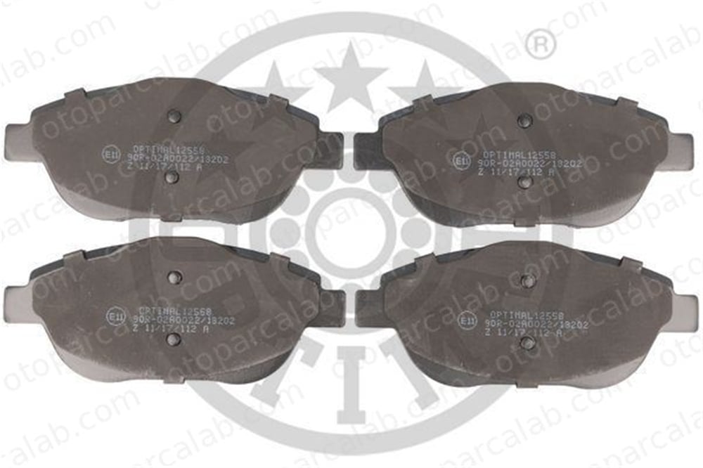 OPTIMAL BP-12558 Fren Disk Balata Ön PEUGEOT 2008 I CITROËN C3 II 9866880680 1647863580