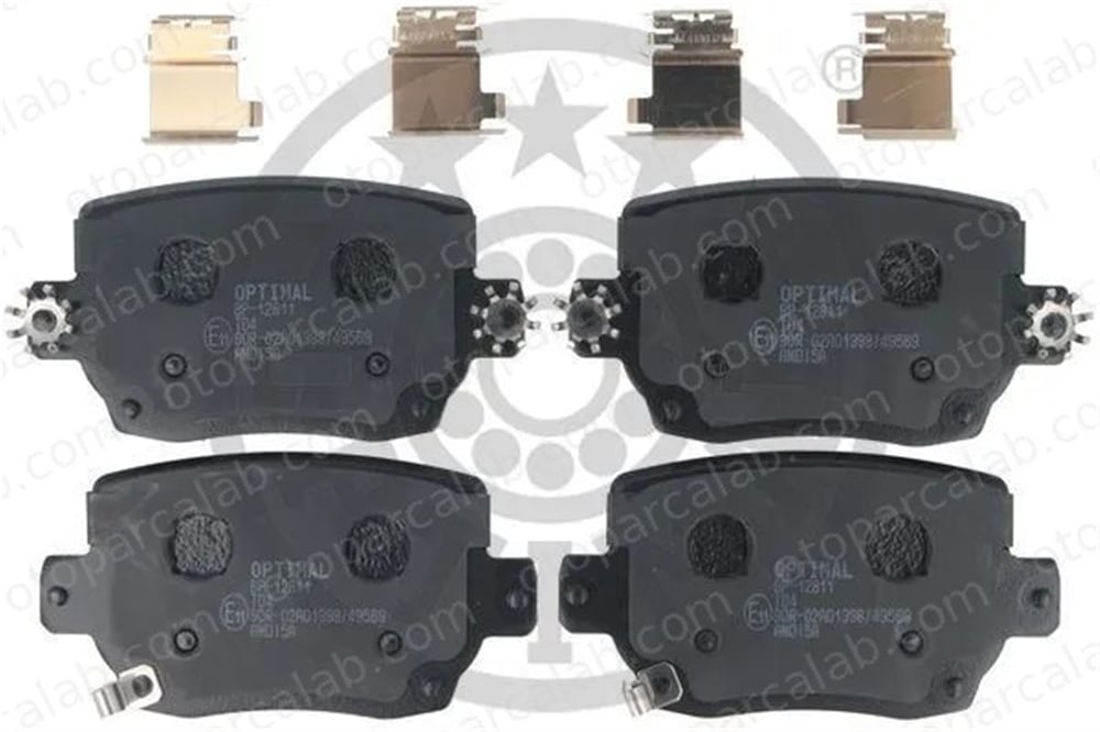 OPTIMAL BP-12811 Fren Disk Balata Arka TESLA MODEL Y MODEL 3 800824600A 800824600C