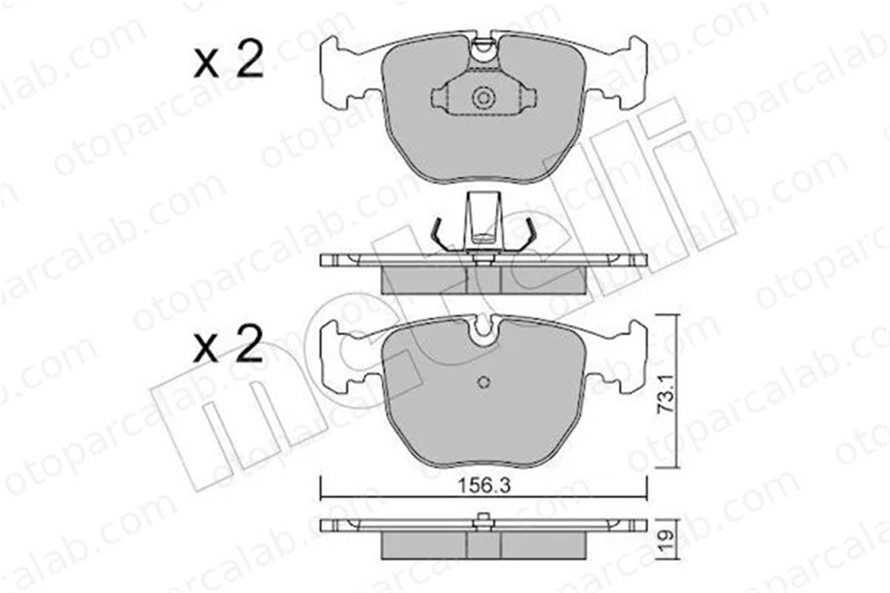OPTIMAL BP-O9551 Fren Disk Balata Ön BMW 5 X5 34113427503 34116779652