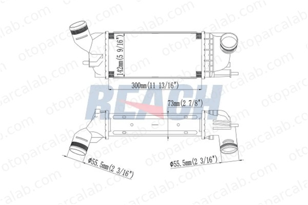 ORIS 1627-4835 Turbo Radyatörü ORİS 1627-4835 CITROËN C5 III C5 III Break 384K8 0384K8