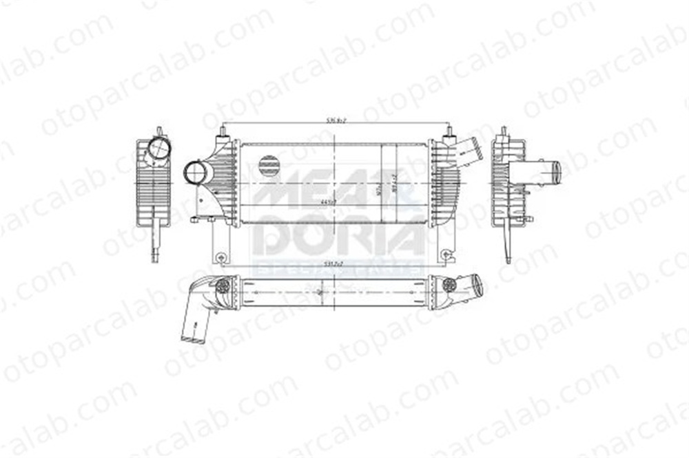 ORIS 295-4835 Turbo Radyatörü ORİS 295-4835 NISSAN NP300 NAVARA PATHFINDER III 14461EB360