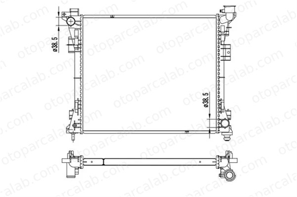 ORIS BGM904026 Su Radyatörü ORİS BGM904026 CHRYSLER GRAND VOYAGER V VW ROUTAN 4677754AC K04677755AF
