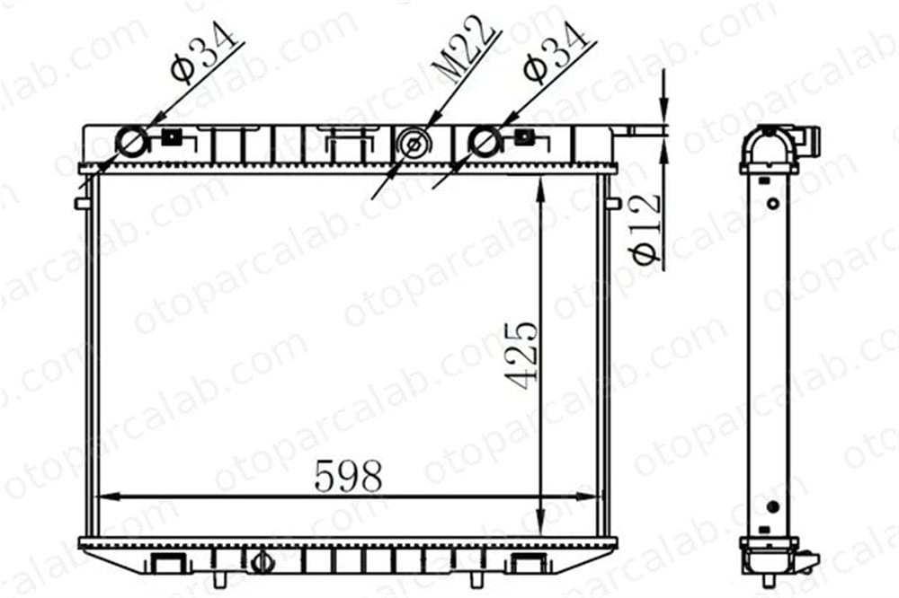 ORIS BOP006026 Su Radyatörü ORİS BOP006026 CITROËN XSARA XSARA Break 1331Y8 133042