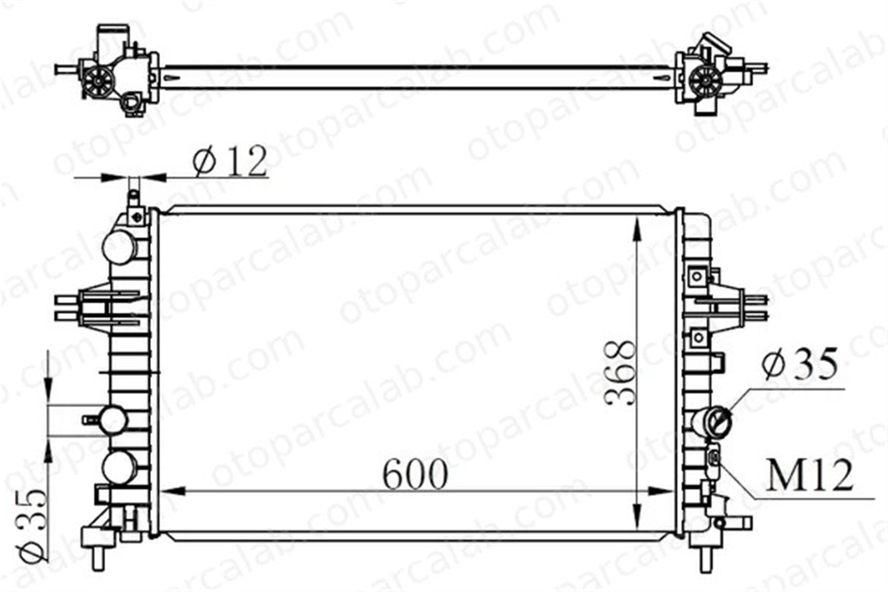 ORIS BOP143016 Su Radyatörü ORİS BOP143016 OPEL INSIGNIA B Grand Sport INSIGNIA B Sports Tourer 84208036