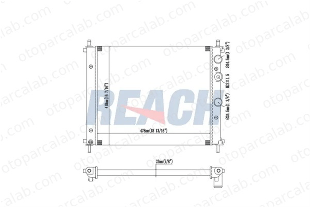 ORIS BTO002026 Su Radyatörü ORİS BTO002026 FIAT MAREA BRAVO I 46420484 46479759
