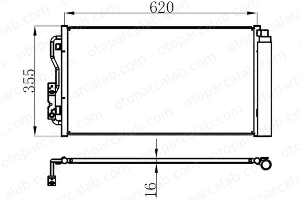 ORIS CBM008016 Klima Radyatörü ORİS CBM008016 BMW 1 3 64509288940 64509218121