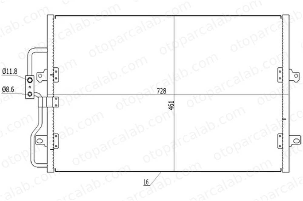 ORIS CCI558016 Klima Radyatörü ORİS CCI558016 CITROËN EVASION MPV JUMPY 6455Q3 1474080080
