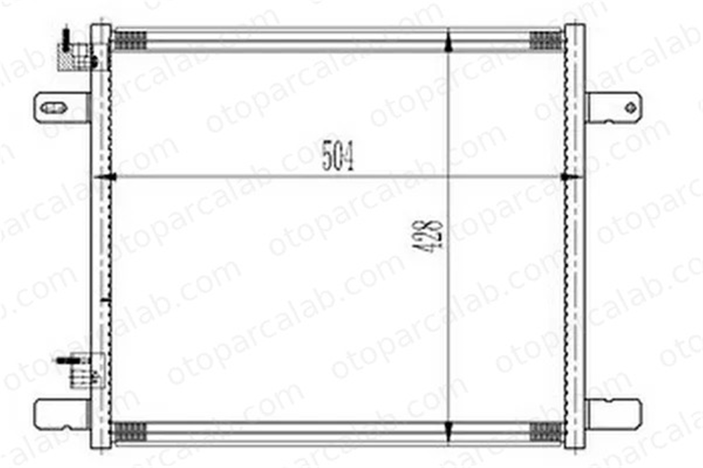 ORIS CDF029016 Klima Radyatörü ORİS CDF029016 DAF XF II XD 1400599 1408698