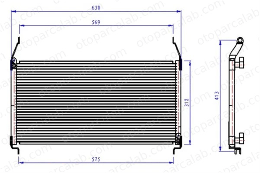 ORIS CFI281025 Klima Radyatörü ORİS CFI281025 FIAT BRAVO I BRAVA 7774281 7774261