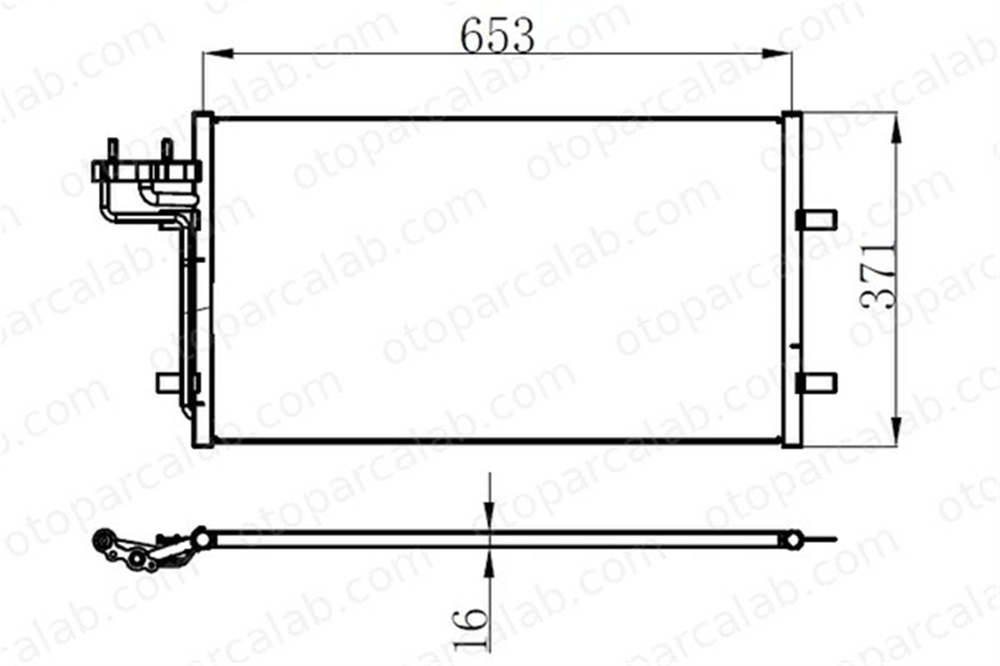 ORIS CFR248016 Klima Radyatörü ORİS CFR248016 FORD FOCUS II C-MAX 3M5H19710CC 1234248