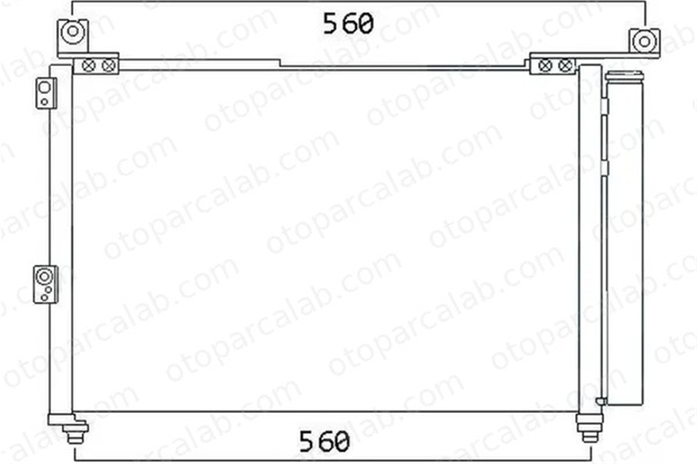 ORIS CFR480016 Klima Radyatörü ORİS CFR480016 FORD RANGER MAZDA B-SERIE UM6561480A 1356049
