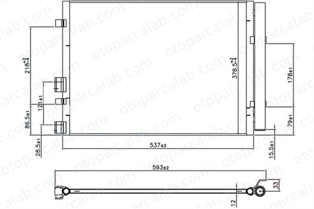 ORIS CHY016012 Klima Radyatörü ORİS CHY016012 HYUNDAI i20 I 976064P700 976064P700AS