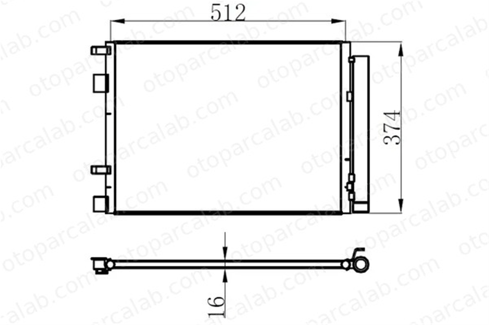 ORIS CHY760016 Klima Radyatörü ORİS CHY760016 HYUNDAI i20 I ACCENT IV Sedan 976061R300 976061V300