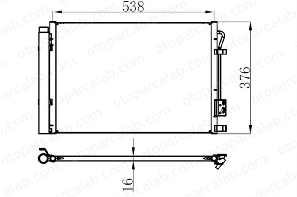 ORIS CHY976012 Klima Radyatörü ORİS CHY976012 HYUNDAI ACCENT IV Sedan KIA RIO III 976061R000 976061R050