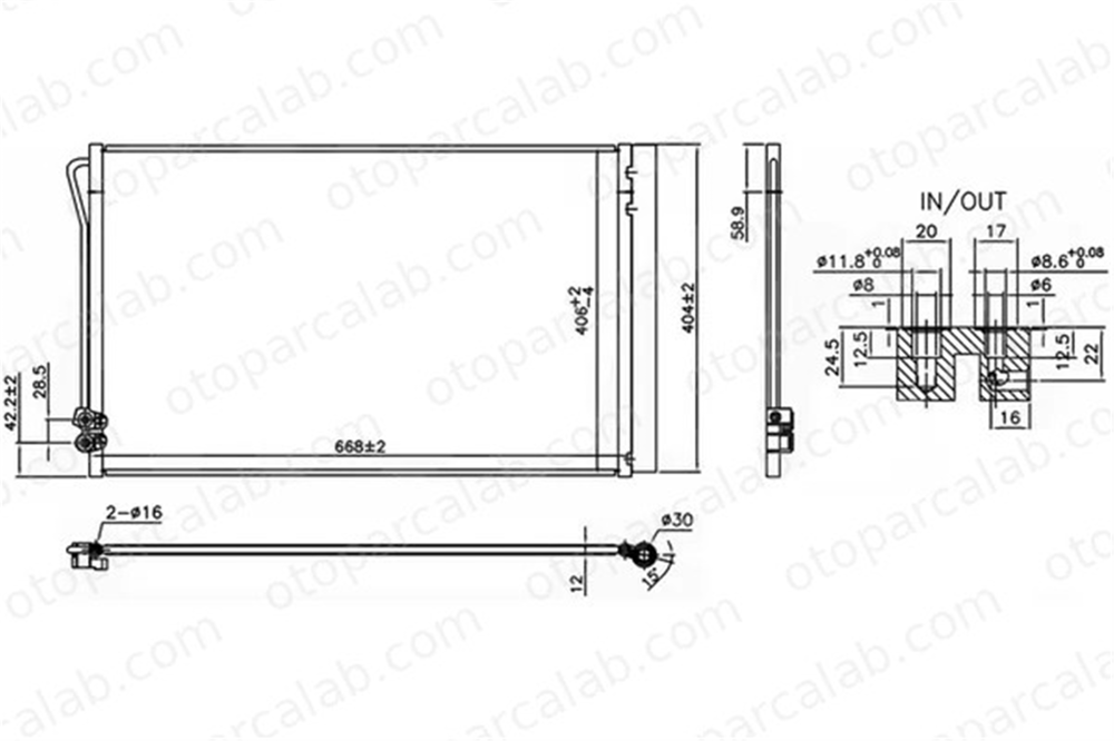 ORIS CME951012 Klima Radyatörü ORİS CME951012 MERCEDES-BENZ VITO Mixto VITO Tourer A4478350070 4478350070
