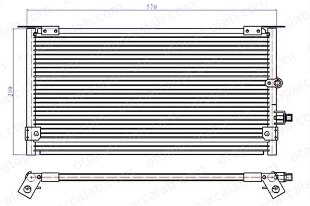 ORIS CTO200016 Klima Radyatörü ORİS CTO200016 TOYOTA HILUX V Pick-up HILUX VI Pick-up 8846035200