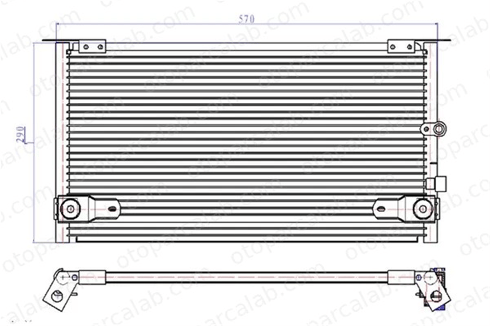 ORIS CTO352016 Klima Radyatörü ORİS CTO352016 TOYOTA HILUX VI Pick-up 8846035280 8846035340