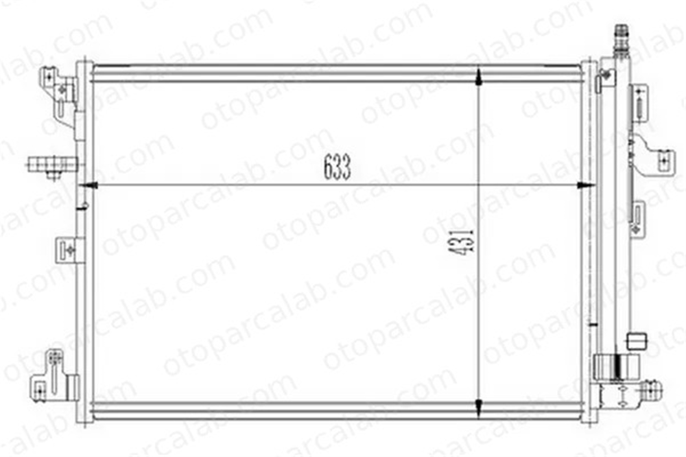 ORIS CVO512016 Klima Radyatörü ORİS CVO512016 VOLVO XC90 I 30781280 8683523