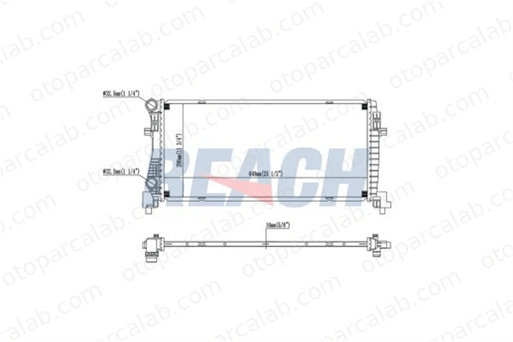 ORIS DZG005771 Su Radyatörü ORİS DZG005771 SEAT LEON ST SKODA OCTAVIA III 5Q0121251EB 5Q0121251EC