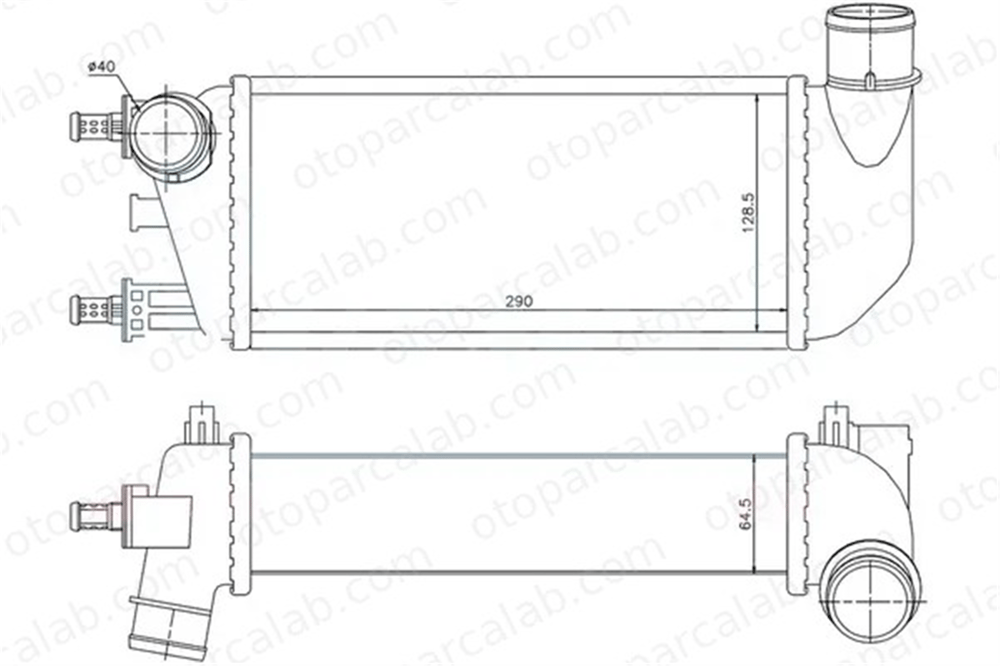 ORIS IFI504065 Turbo Radyatörü ORİS IFI504065 FIAT 500 500 C 51787495 1560794
