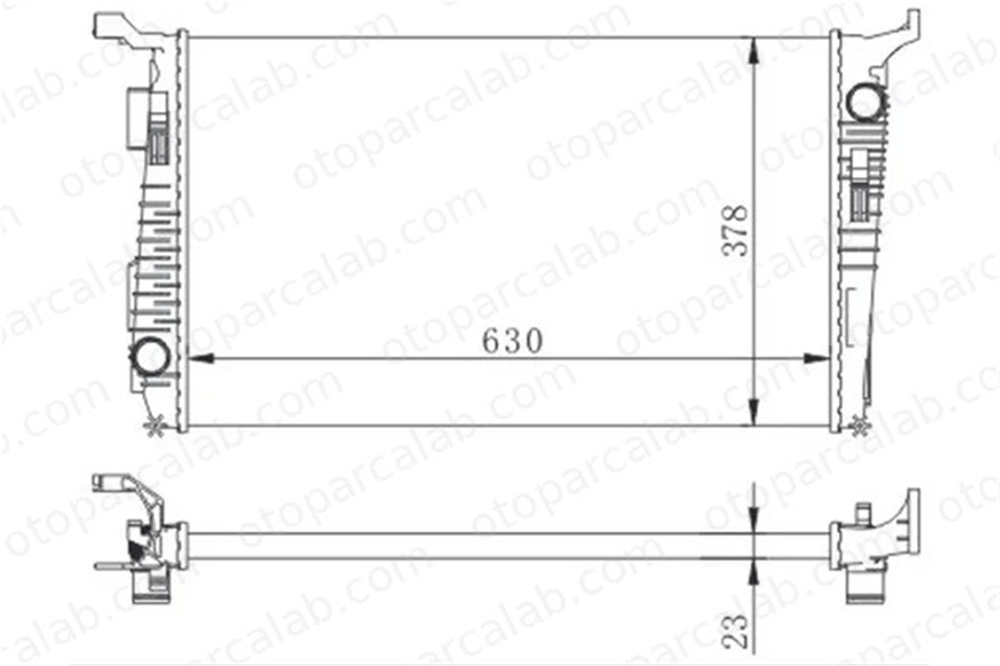 ORIS MDC365023 Su Radyatörü ORİS MDC365023 PEUGEOT PARTNER Kasa/büyük limuzin 308 I 133053 1130J3