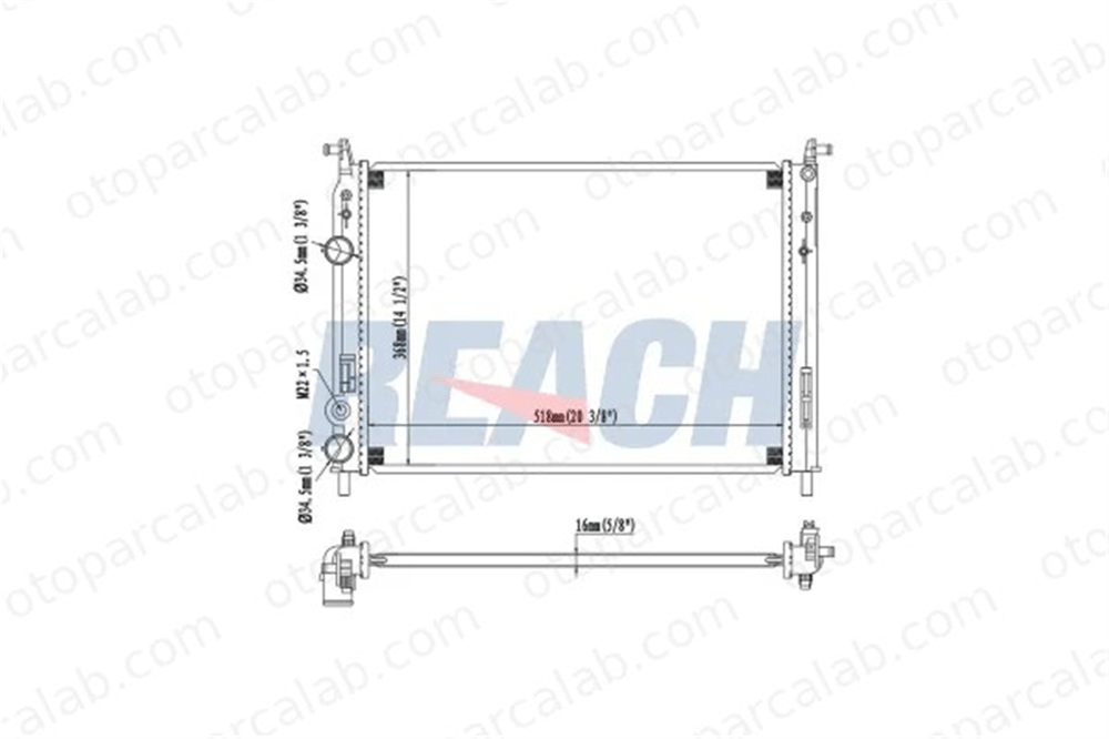 ORIS MFI856023 Su Radyatörü ORİS MFI856023 FIAT PALIO SIENA 46815887 46819261