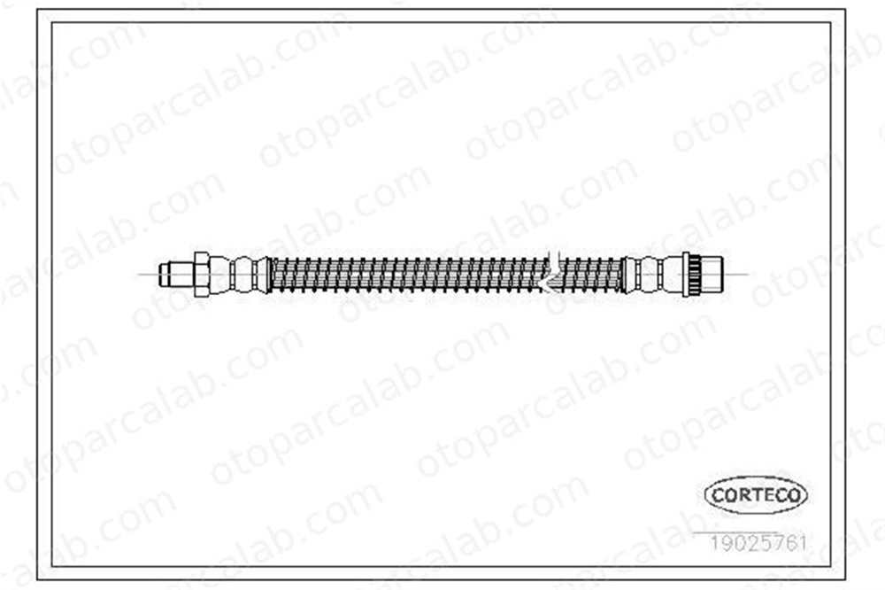 OSSCA 00331 Fren Hortumu Ön Sağ veya Sol CITROËN SAXO EVASION MPV 480668 480681