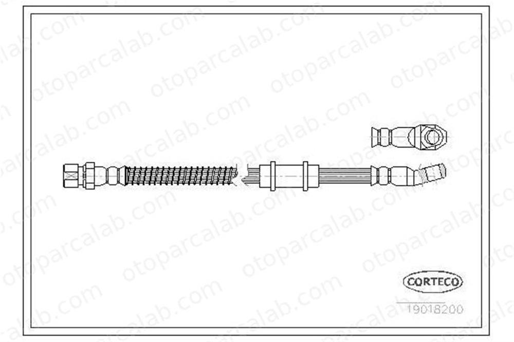OSSCA 00409 Fren Hortumu Ön Sağ veya Sol LADA NIVA SUV 21213506060