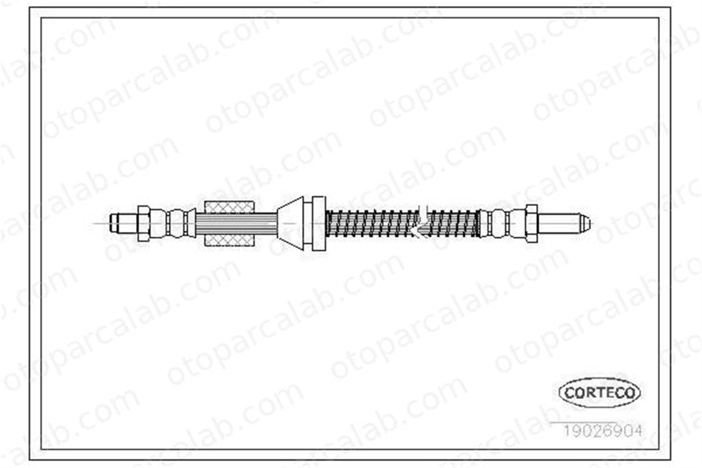 OSSCA 00544 Fren Hortumu Arka Sağ veya Sol FORD ESCORT V ORION III 7272225 6828211