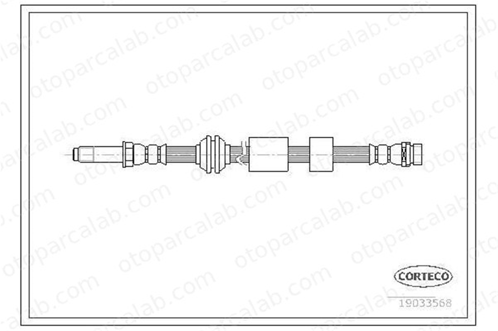 OSSCA 00702 Fren Hortumu Ön Sağ veya Sol FORD FOCUS II C-MAX 3M512078AG 3M512078AH