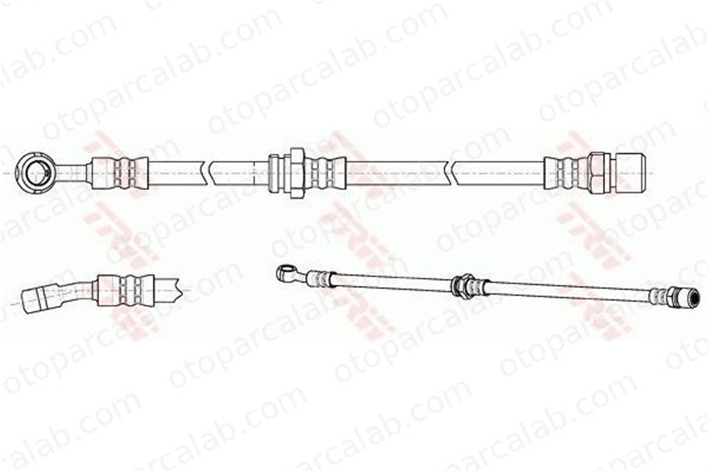 OSSCA 01202 Fren Hortumu Ön Sağ veya Sol CHEVROLET LACETTI NUBIRA Sedan 96397200 96397202