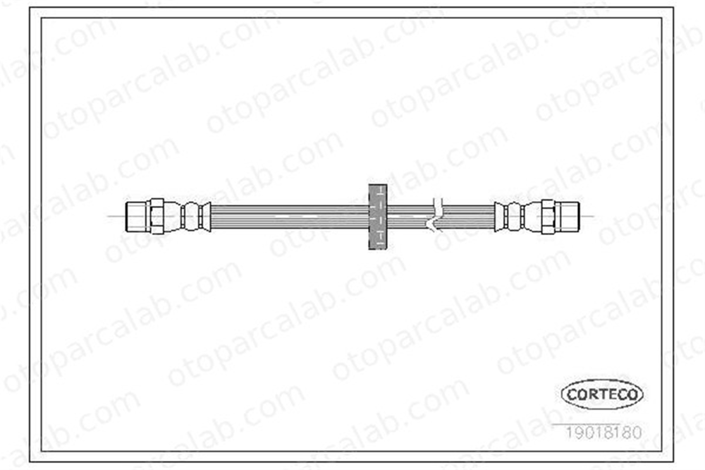 OSSCA 0826 Fren Hortumu Arka Sağ veya Sol VW GOLF II SCIROCCO 433611775A 431611775A