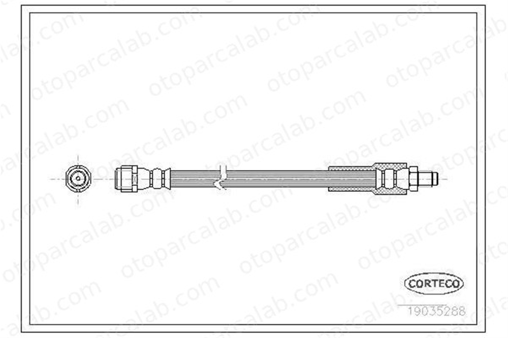 OSSCA 0926 Fren Hortumu Arka Sağ veya Sol MERCEDES-BENZ VITO Minibüs/Otobüs VITO / MIXTO Panelvan/Van A6394280935 6394280435