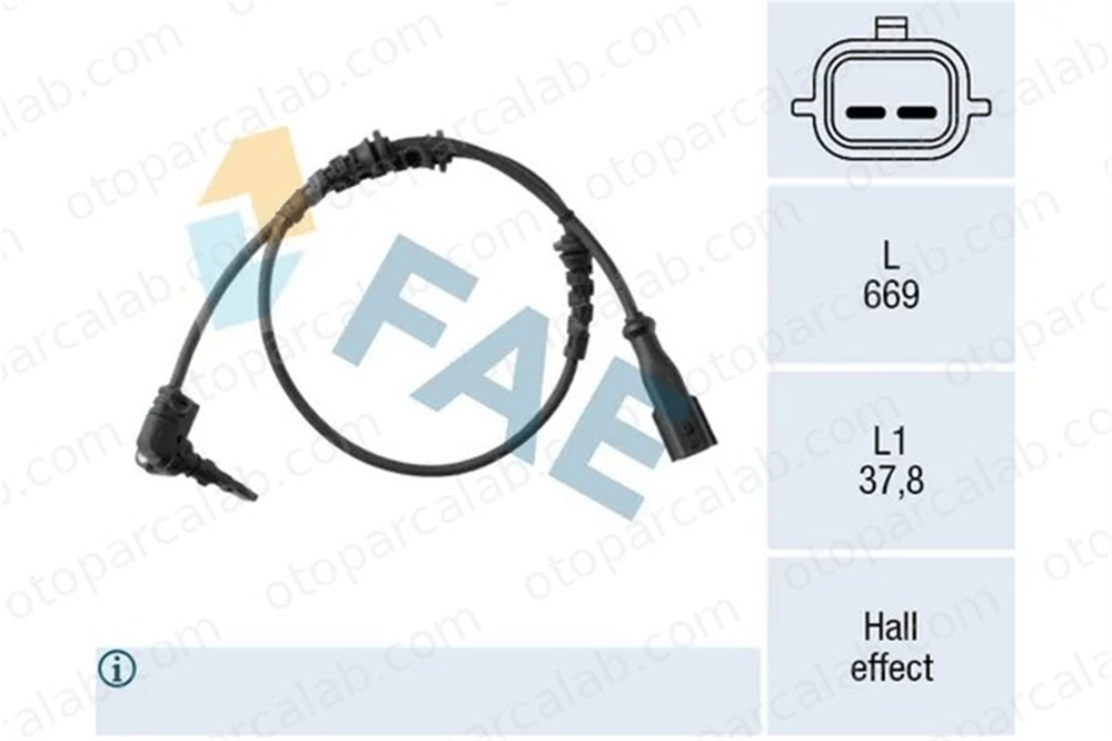 OSSCA 63181 Abs Sensörü Ön Sağ veya Sol RENAULT MEGANE IV Hatchback MEGANE IV Grandtour 479103473R